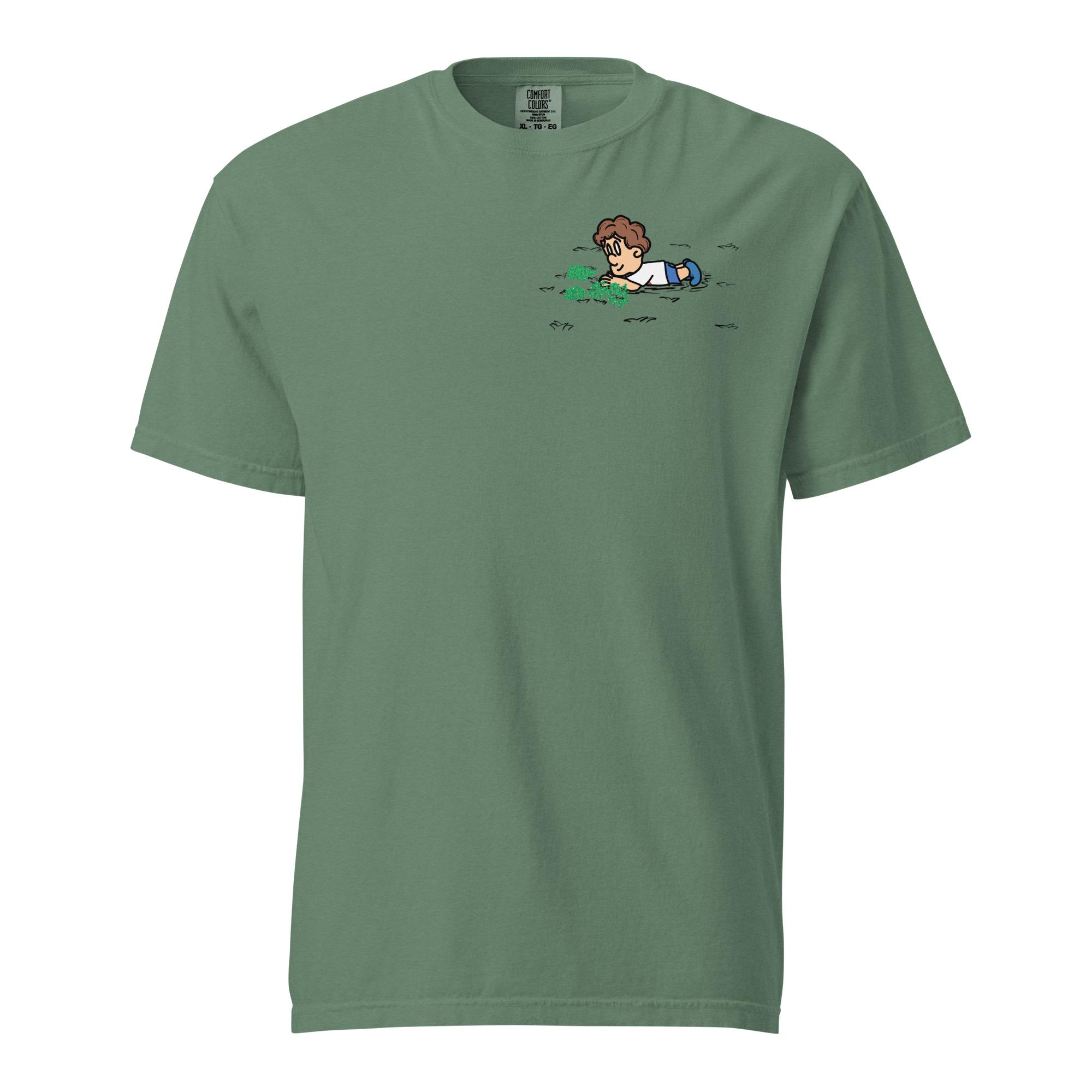 Light green Clover Patch shirt.