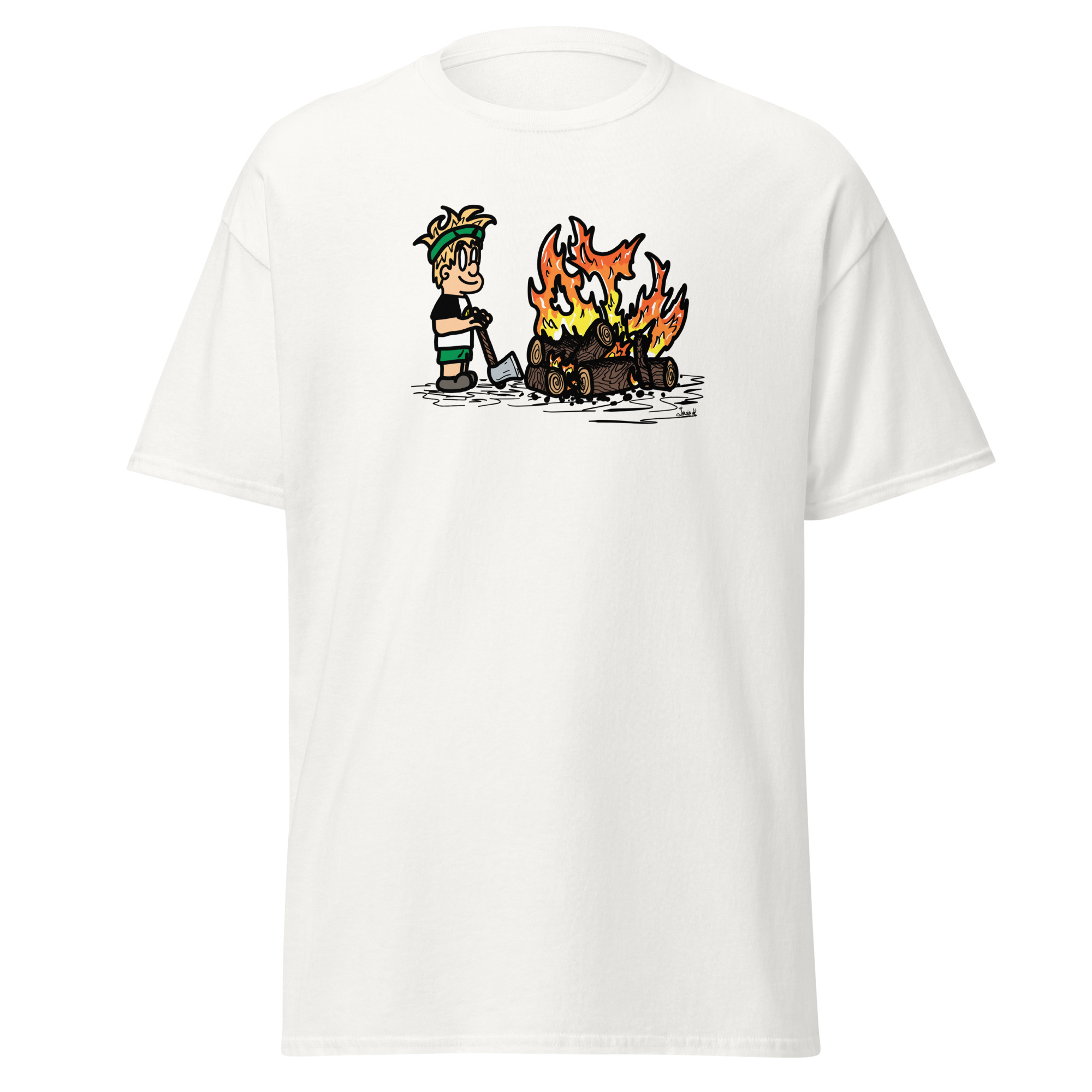 White Cody character shirt.
