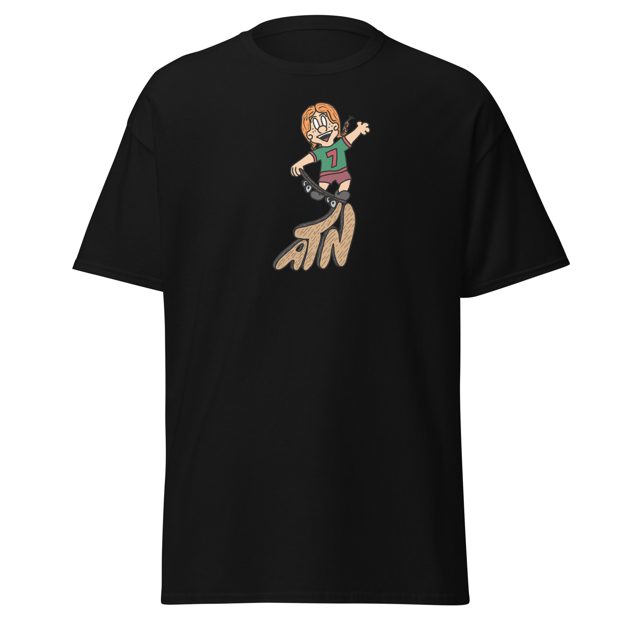 Black Ruby character shirt.